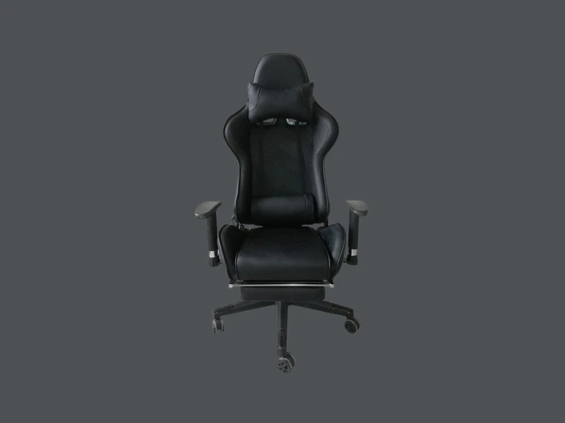 Καρέκλα gaming τροχήλατη Nextdeco μαύρη Υ124x52x47,5εκ